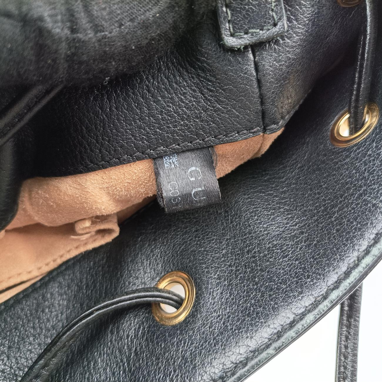 Small Ophidia BucketBlack×Red×GreenLeather610846C0311033913オフィディア スモール バケットブラック×レッド×グレーンレザー610846C0311033913