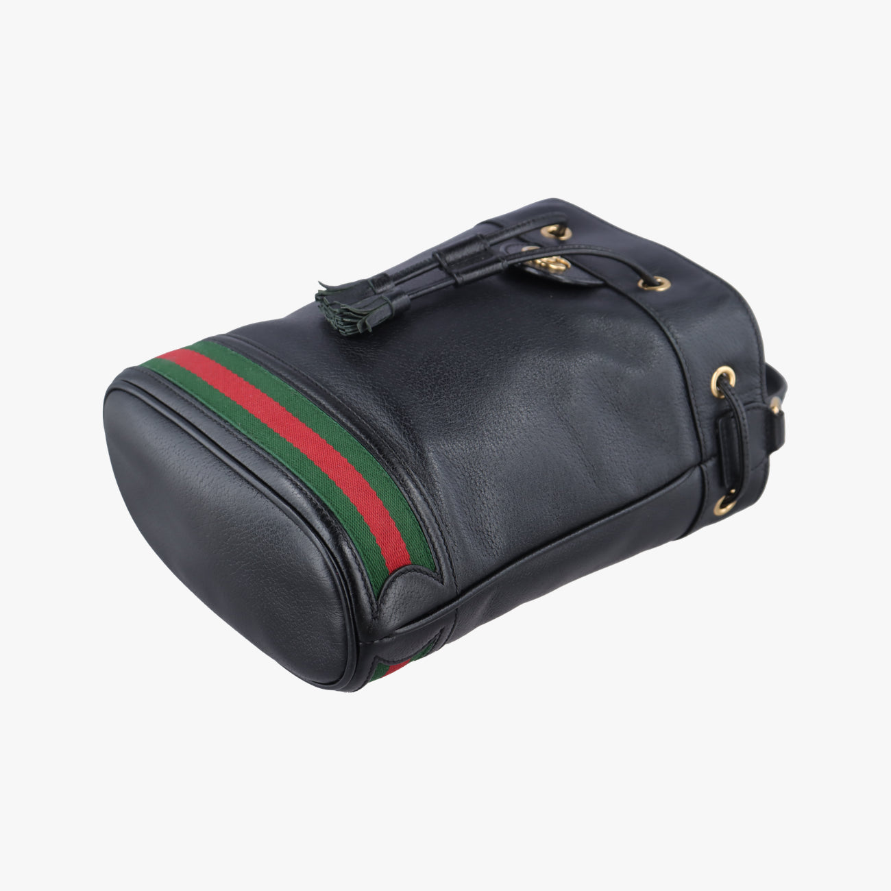 Small Ophidia BucketBlack×Red×GreenLeather610846C0311033913オフィディア スモール バケットブラック×レッド×グレーンレザー610846C0311033913