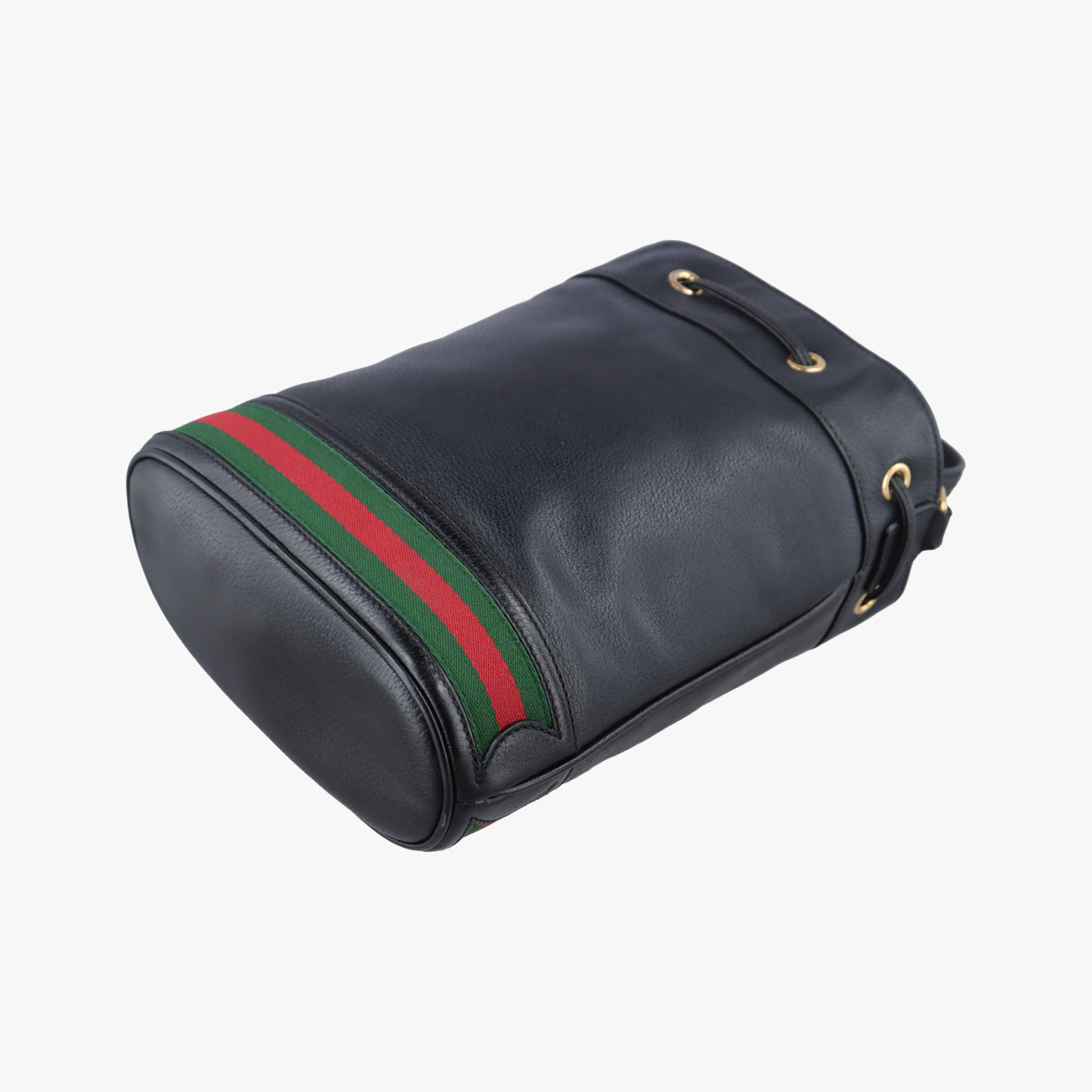 Small Ophidia BucketBlack×Red×GreenLeather610846C0311033913オフィディア スモール バケットブラック×レッド×グレーンレザー610846C0311033913