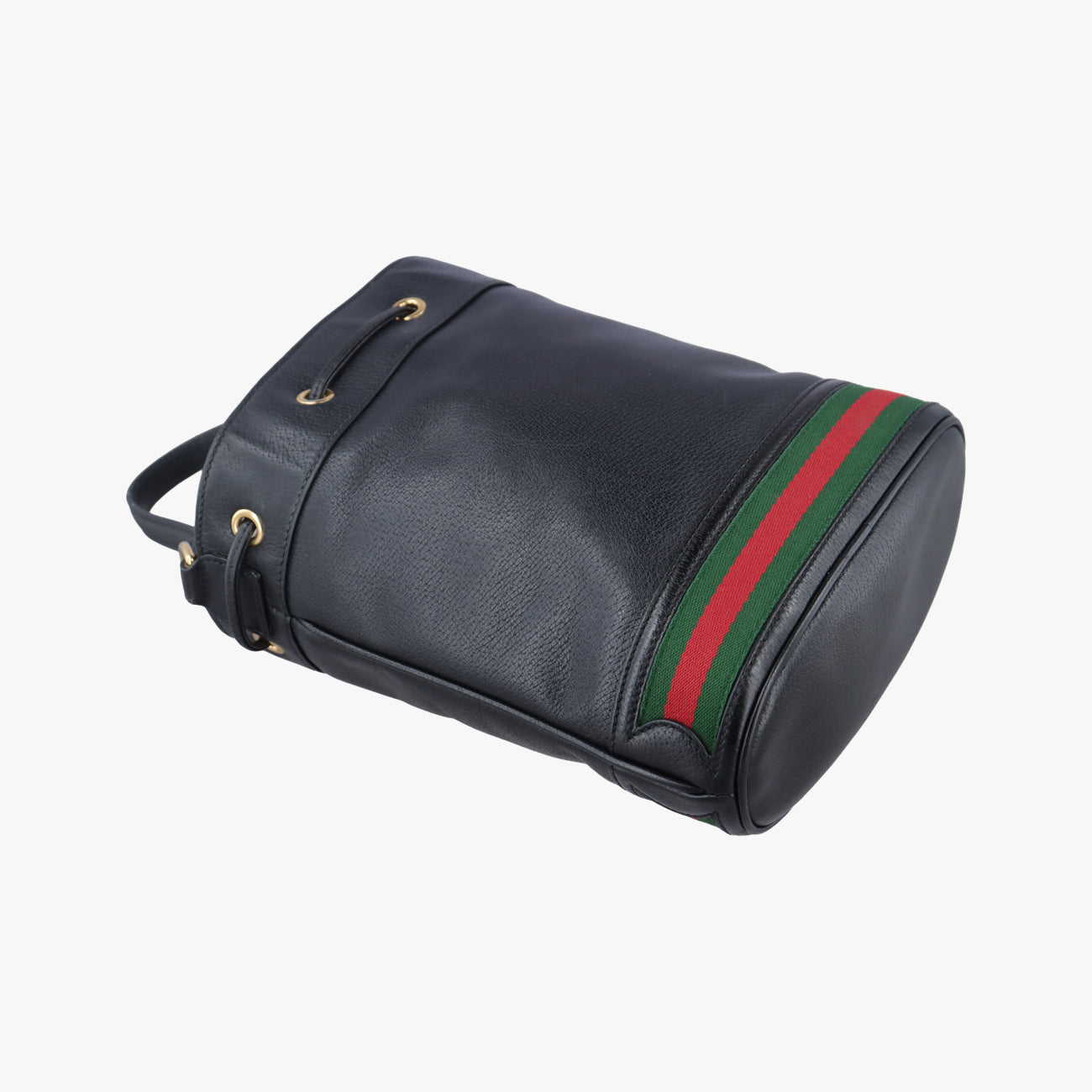 Small Ophidia BucketBlack×Red×GreenLeather610846C0311033913オフィディア スモール バケットブラック×レッド×グレーンレザー610846C0311033913