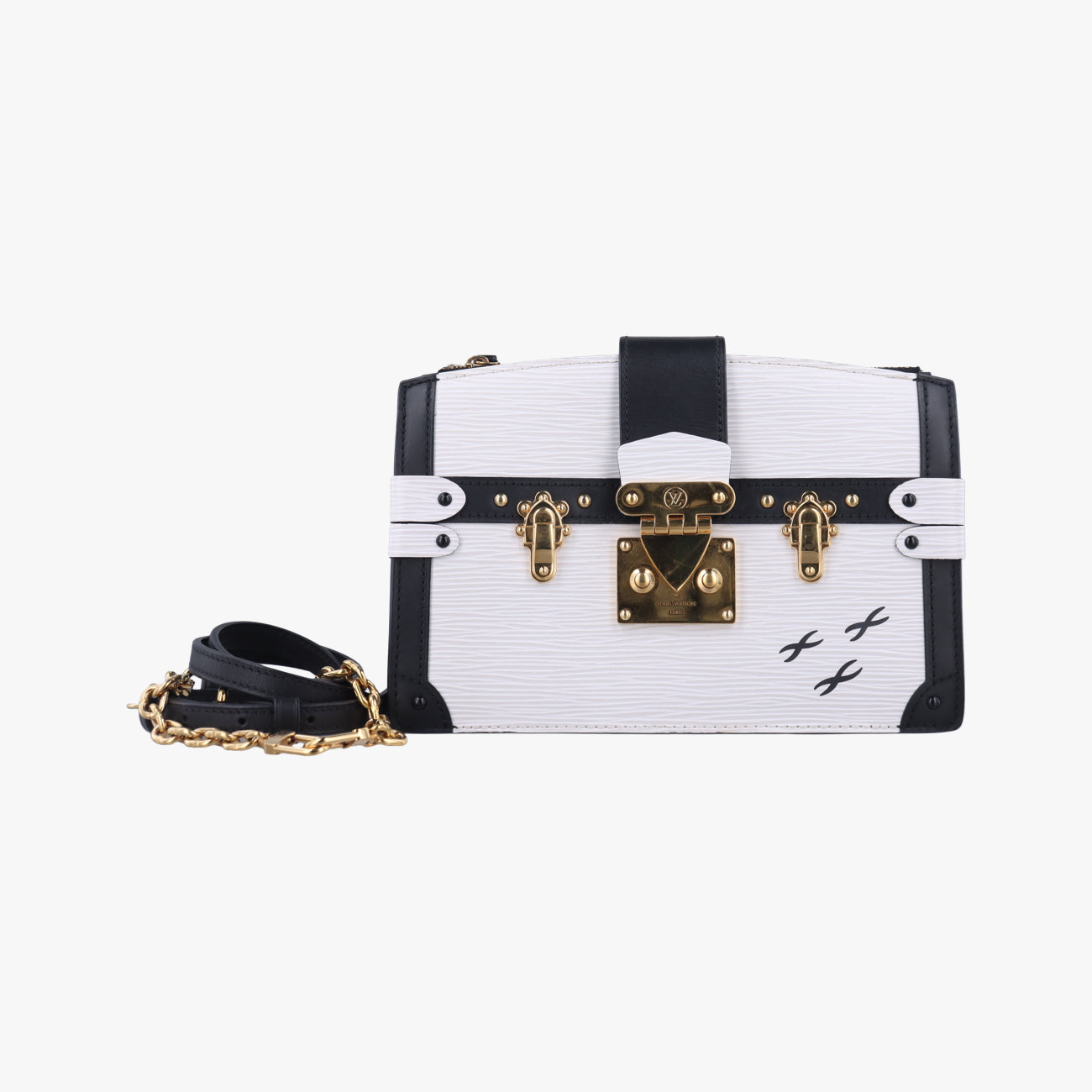 Trunk clutchWhite x BlackLeather x EpiM52151DU3119トランククラッチホワイト×ブラックレザーｘエピM52151DU3119