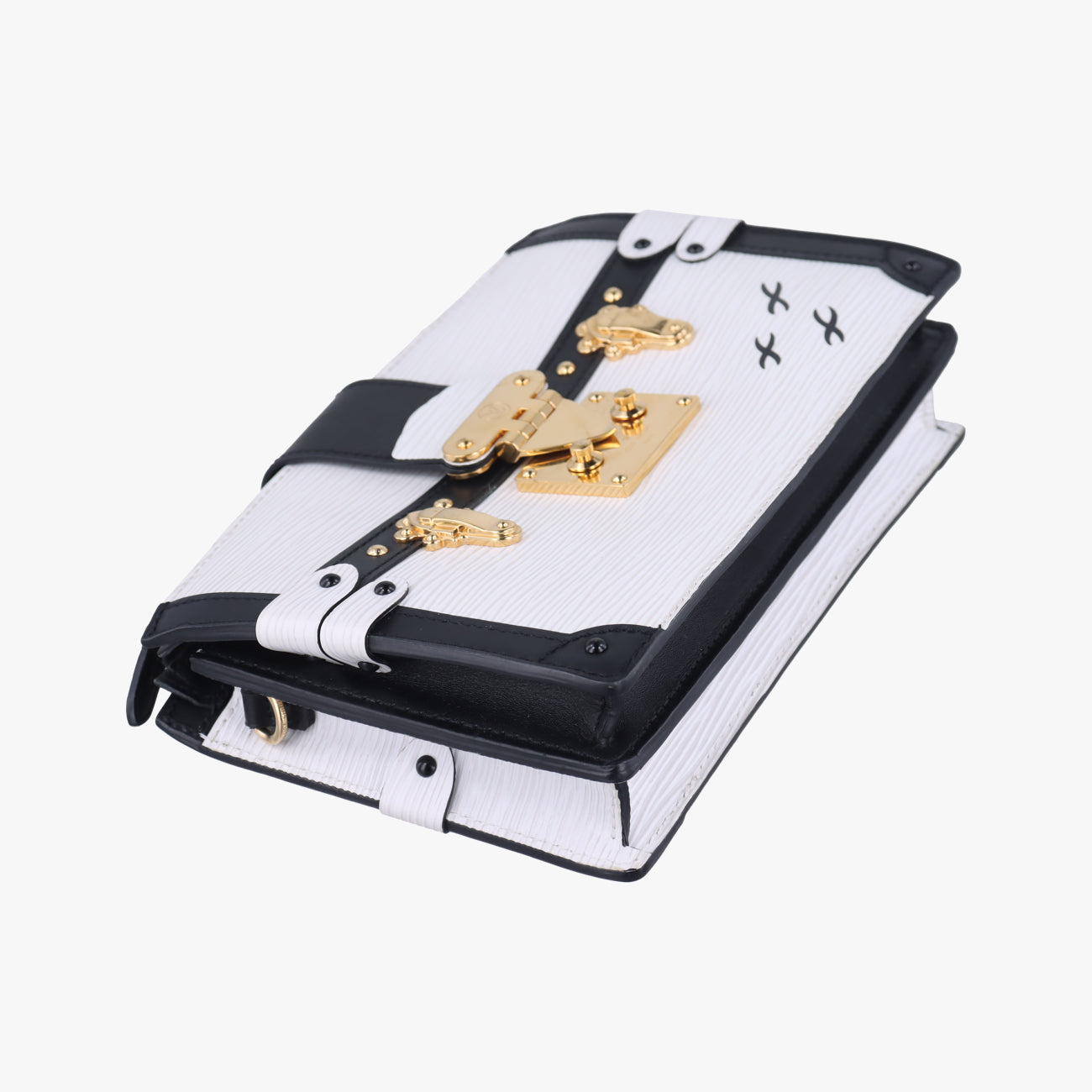 Trunk clutchWhite x BlackLeather x EpiM52151DU3119トランククラッチホワイト×ブラックレザーｘエピM52151DU3119