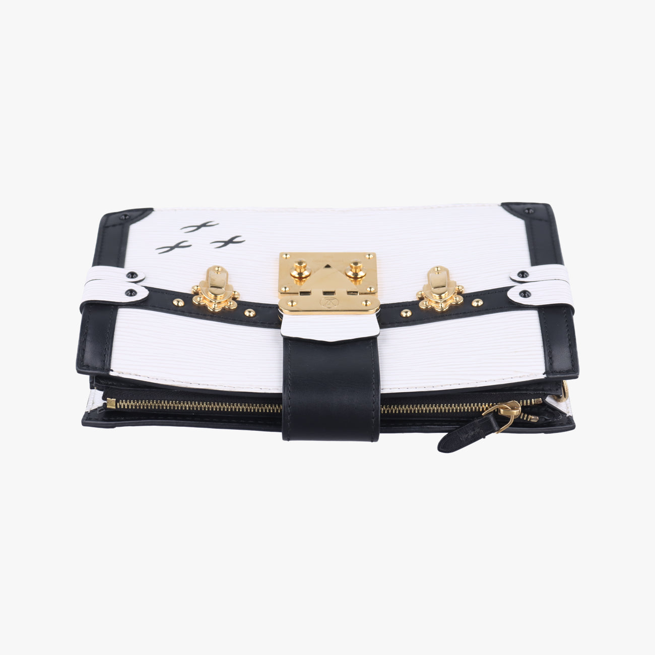 Trunk clutchWhite x BlackLeather x EpiM52151DU3119トランククラッチホワイト×ブラックレザーｘエピM52151DU3119