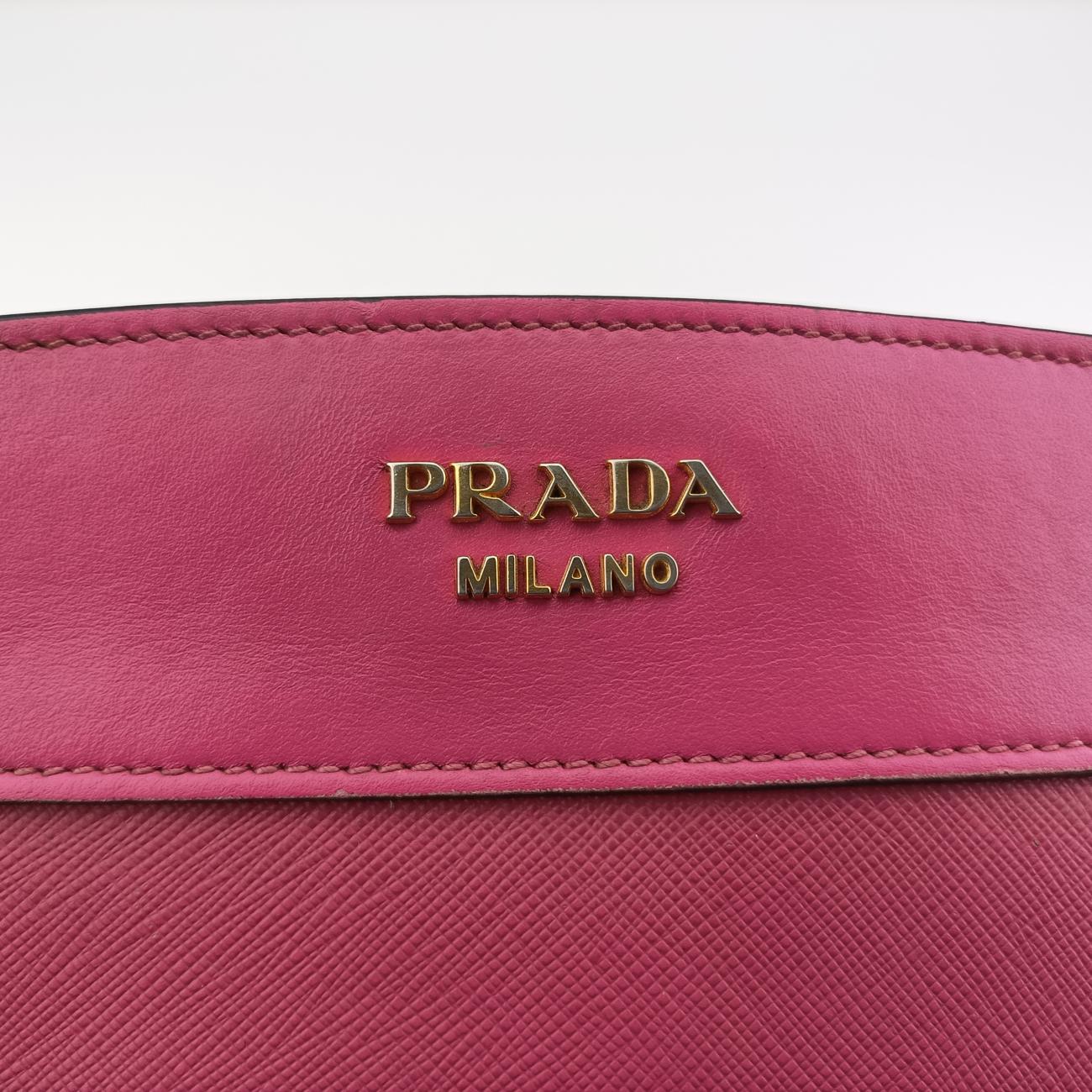 EsplanadeRose RedSAFFIANO Leather1BH043117 Fエスプラナードローズ レッドサフィアーノレザー1BH043117 F