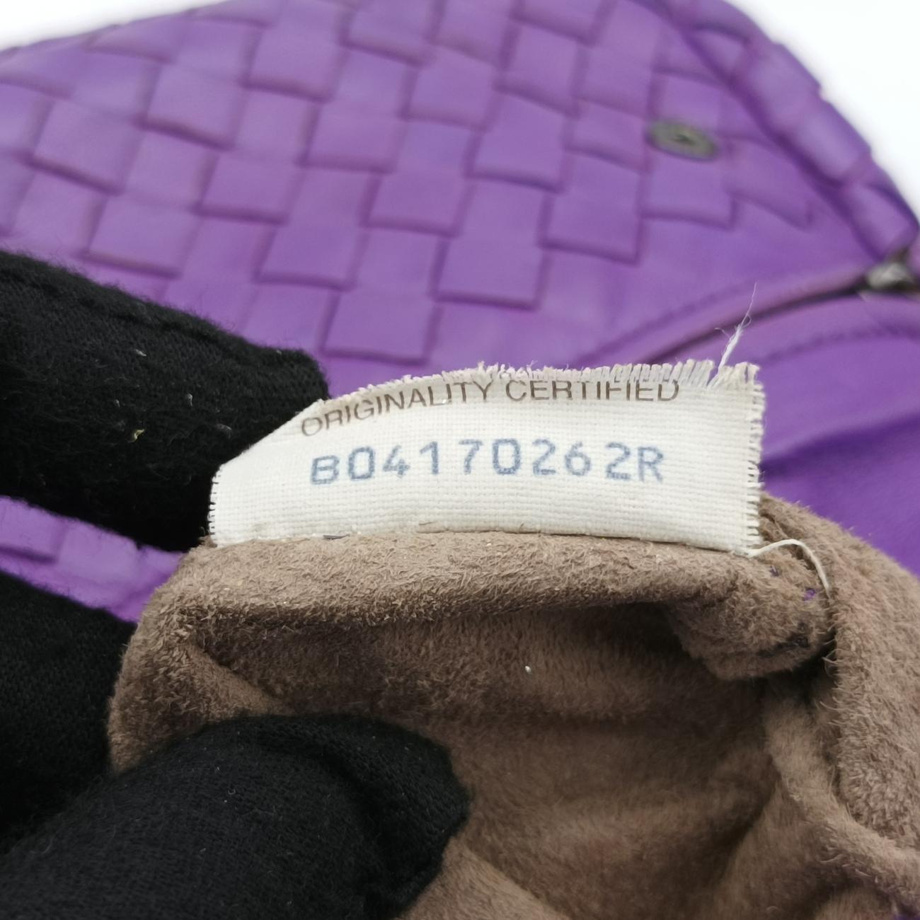 IntrecciatoPurplelambskinB04170262RイントレチャートパープルラムスキンB04170262R