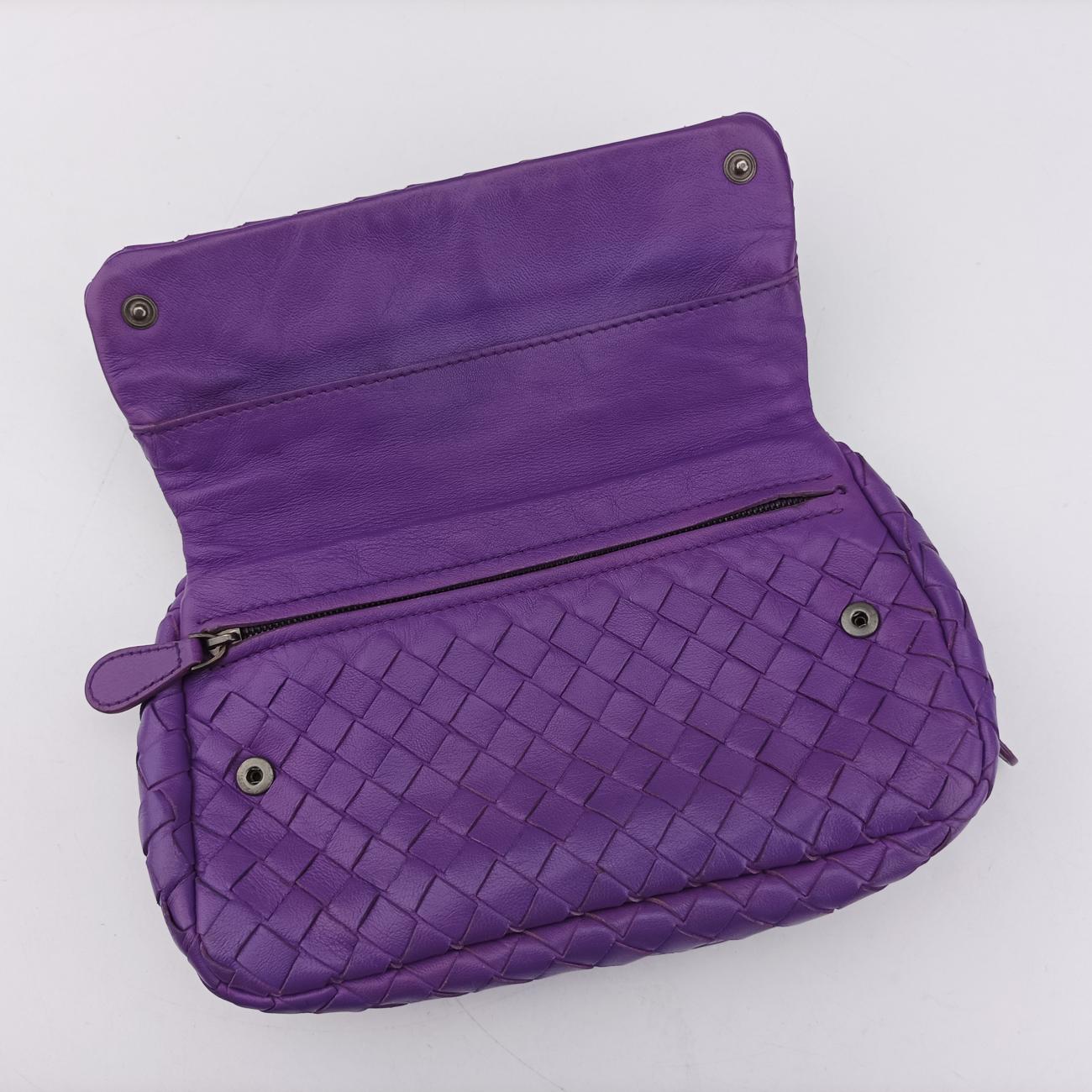 IntrecciatoPurplelambskinB04170262RイントレチャートパープルラムスキンB04170262R
