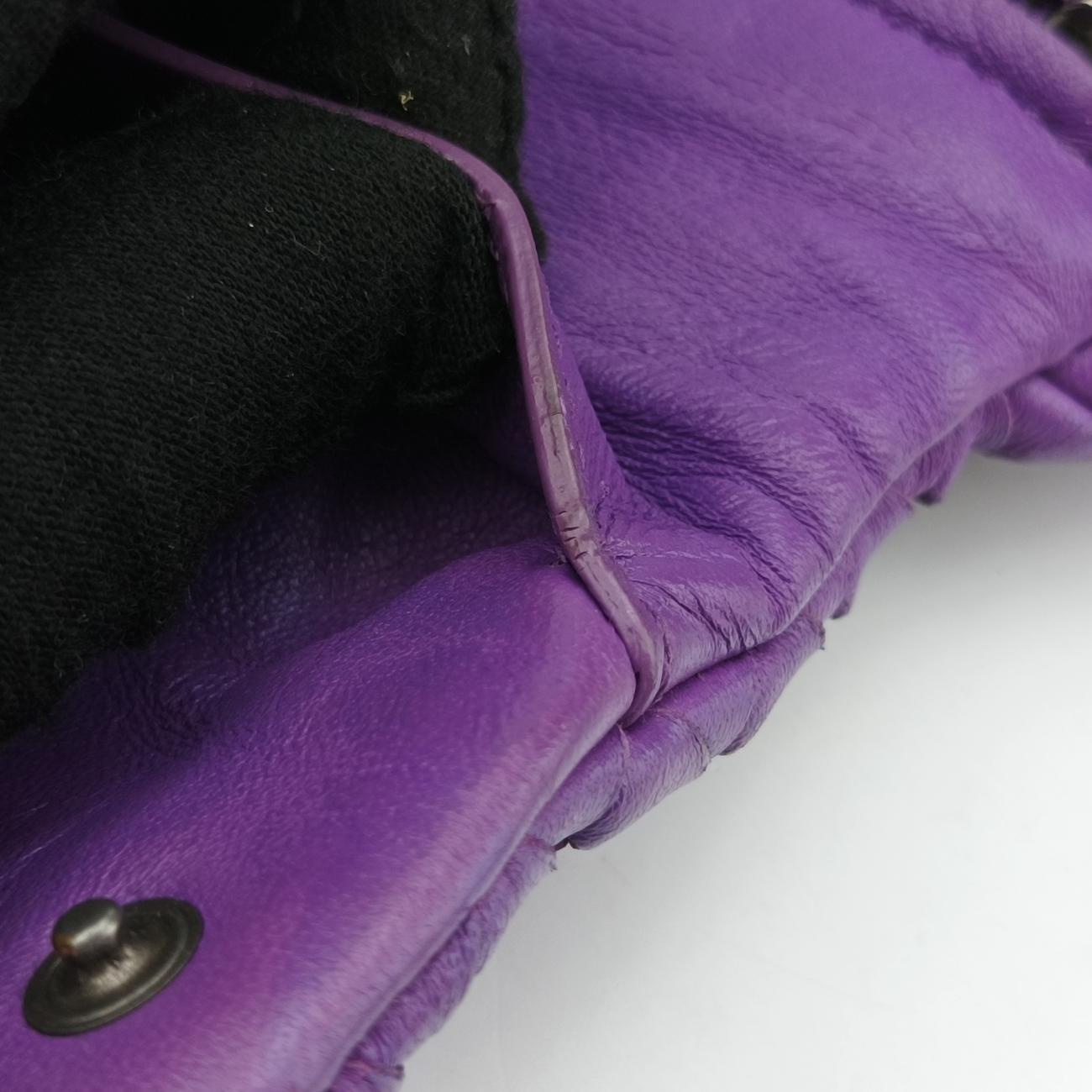 IntrecciatoPurplelambskinB04170262RイントレチャートパープルラムスキンB04170262R