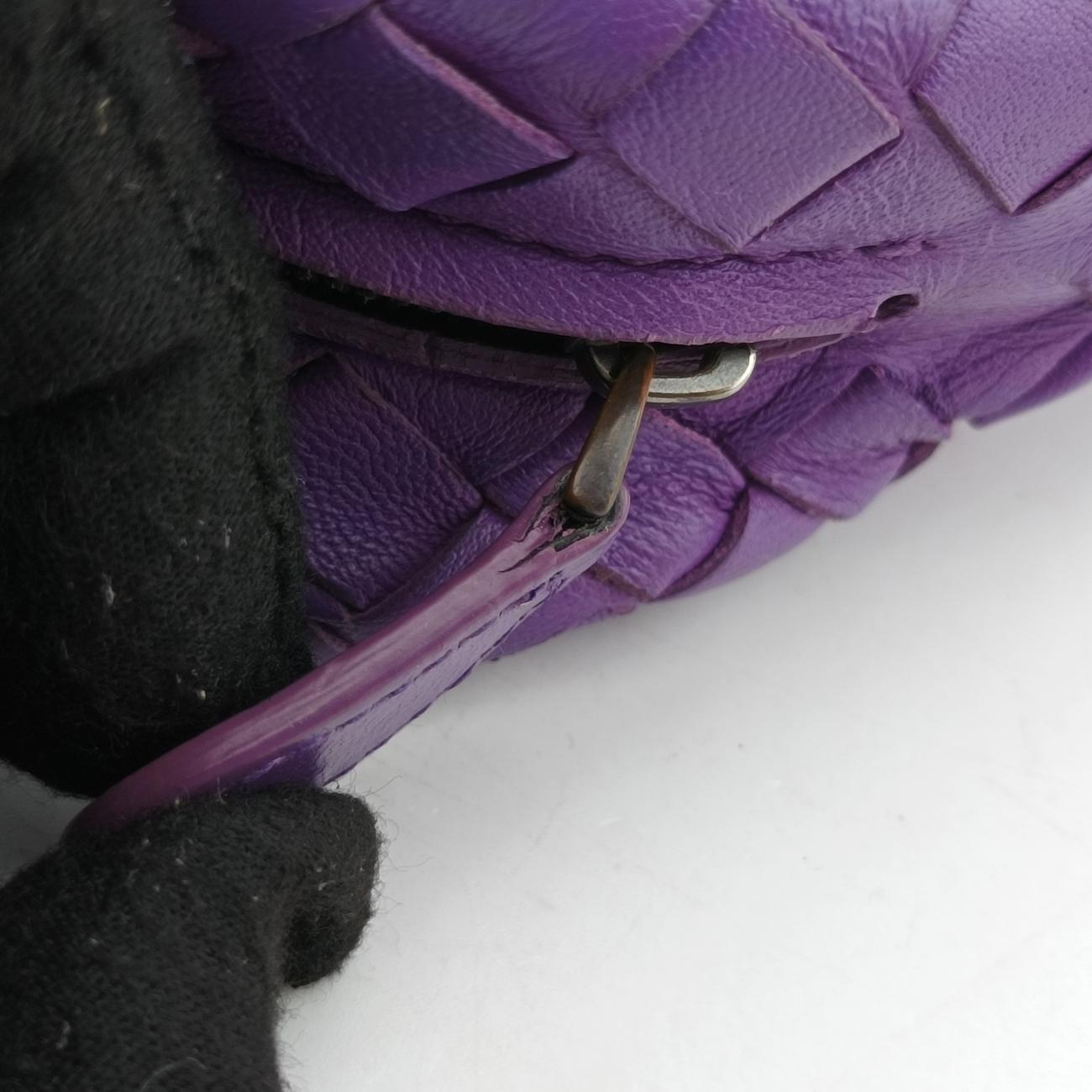 IntrecciatoPurplelambskinB04170262RイントレチャートパープルラムスキンB04170262R