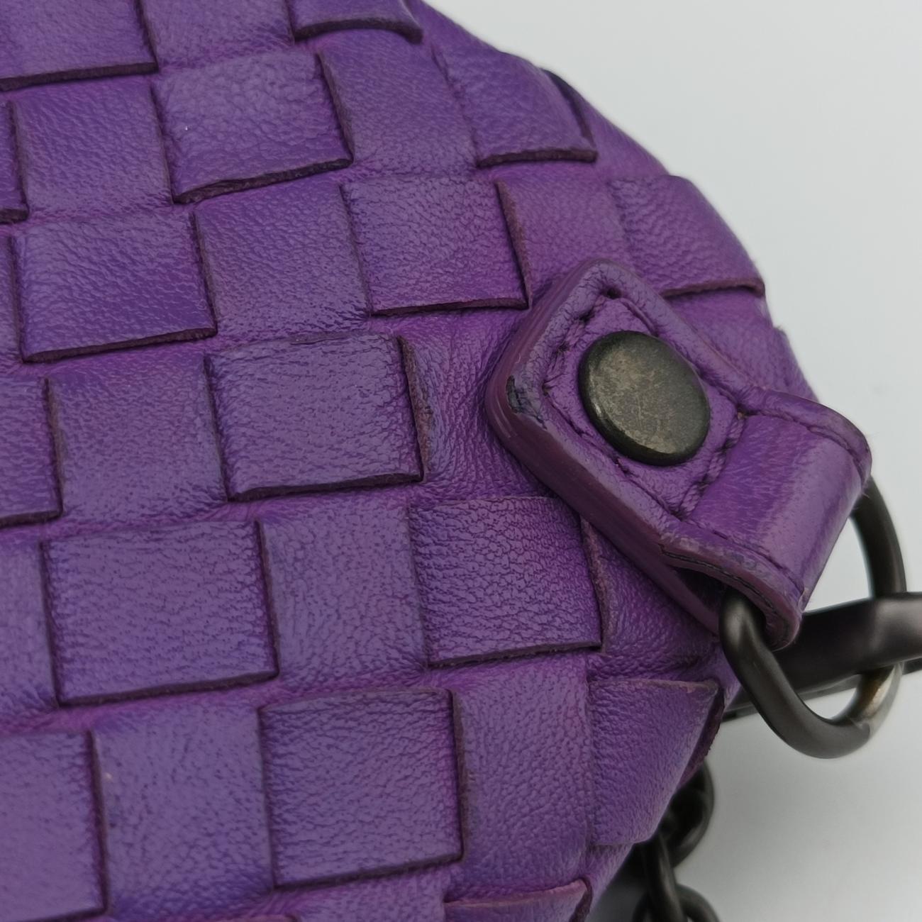 IntrecciatoPurplelambskinB04170262RイントレチャートパープルラムスキンB04170262R