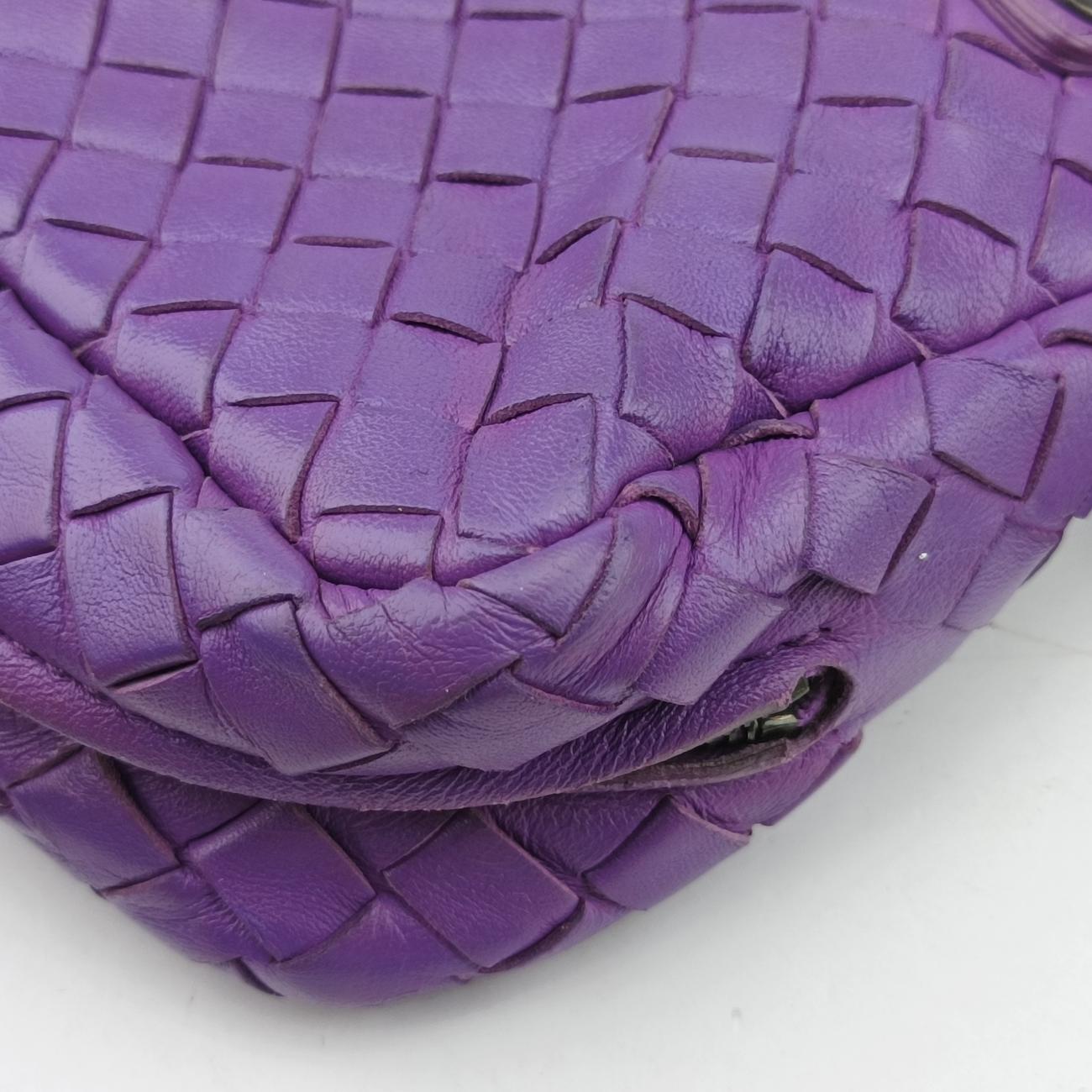 IntrecciatoPurplelambskinB04170262RイントレチャートパープルラムスキンB04170262R