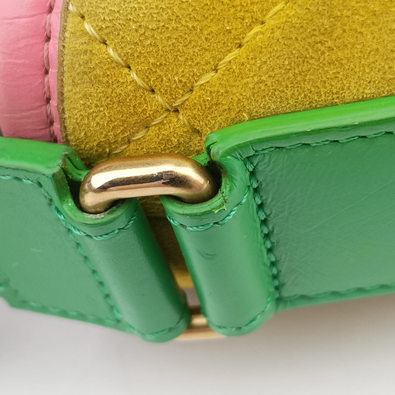 GABRIELLEYellow x Green x PinkLeather×SuedeA9181023710780ガブリエルイエロー×グリーン×ピンクレザー×スエードA9181023710780