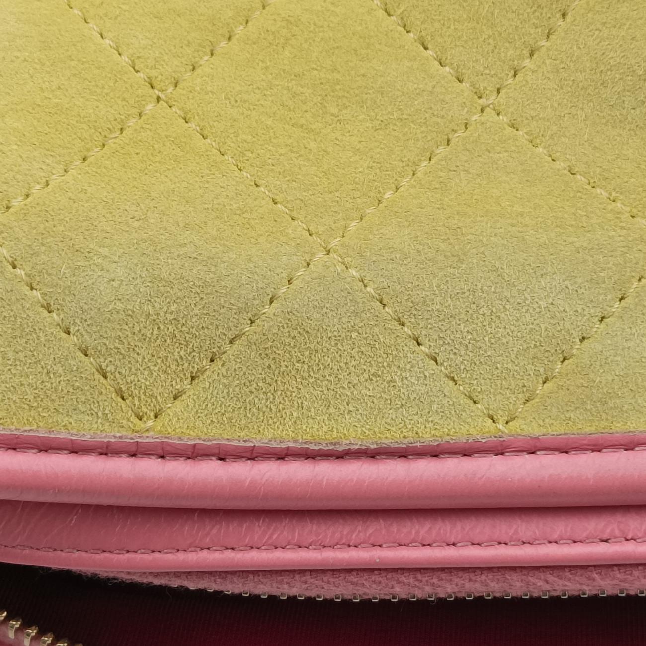 GABRIELLEPink x Green x YellowスエードA9382423671737ガブリエルピンク×グリーン×イエロースエードA9382423671737