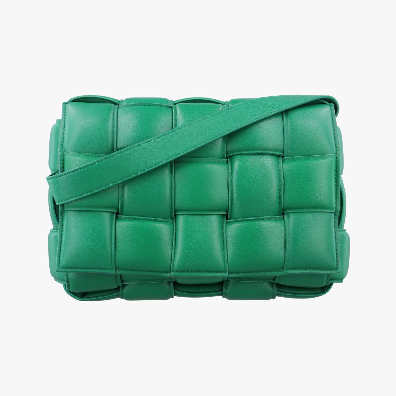 Padded CassetteGreenlambskinB09363002Wパデッド カセットグリーンラムスキンB09363002W