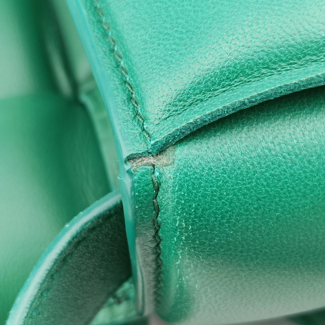 Padded CassetteGreenlambskinB09363002Wパデッド カセットグリーンラムスキンB09363002W