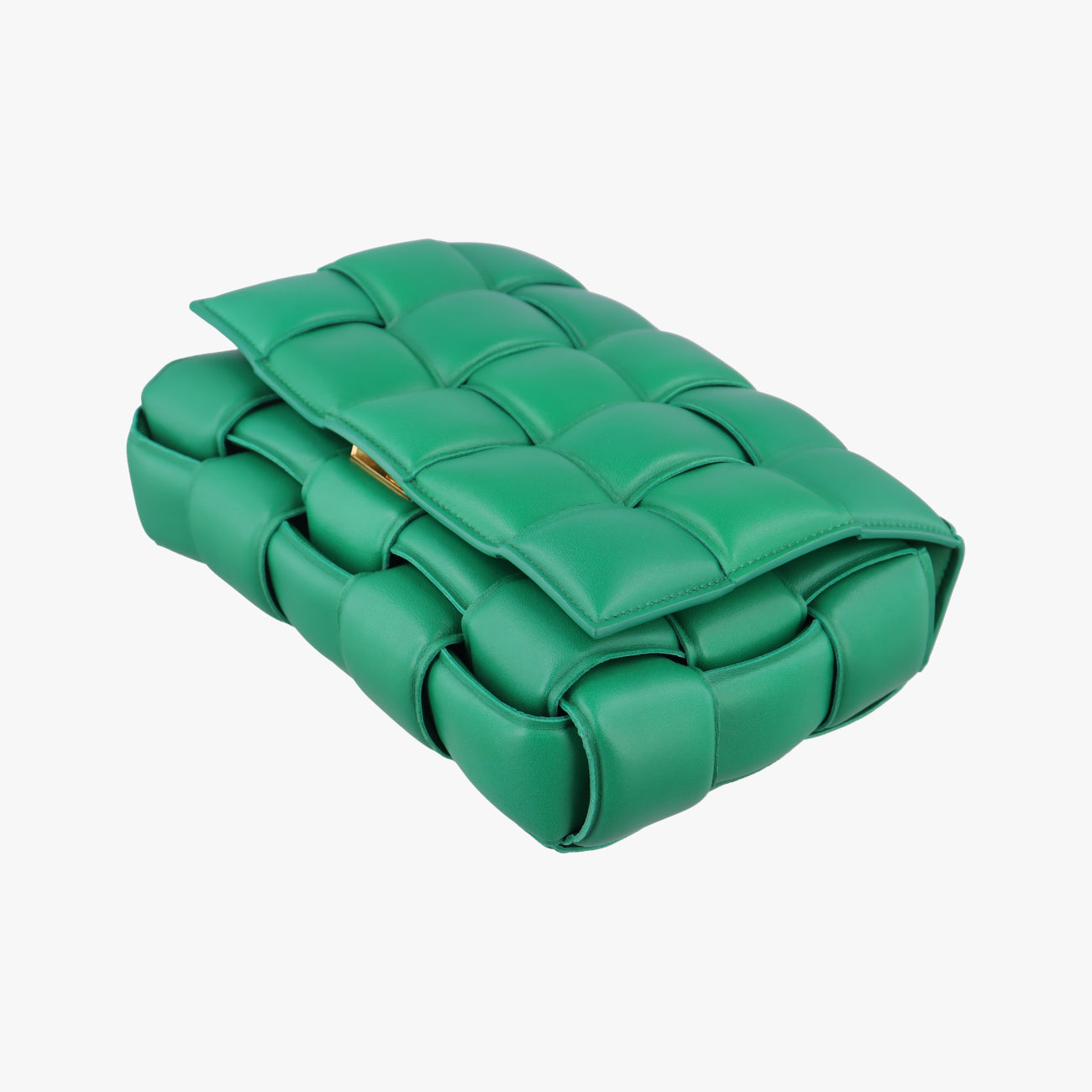 Padded CassetteGreenlambskinB09363002Wパデッド カセットグリーンラムスキンB09363002W