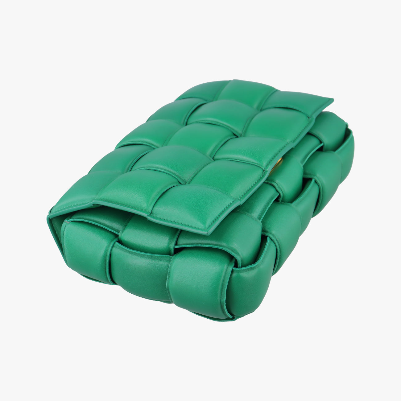 Padded CassetteGreenlambskinB09363002Wパデッド カセットグリーンラムスキンB09363002W