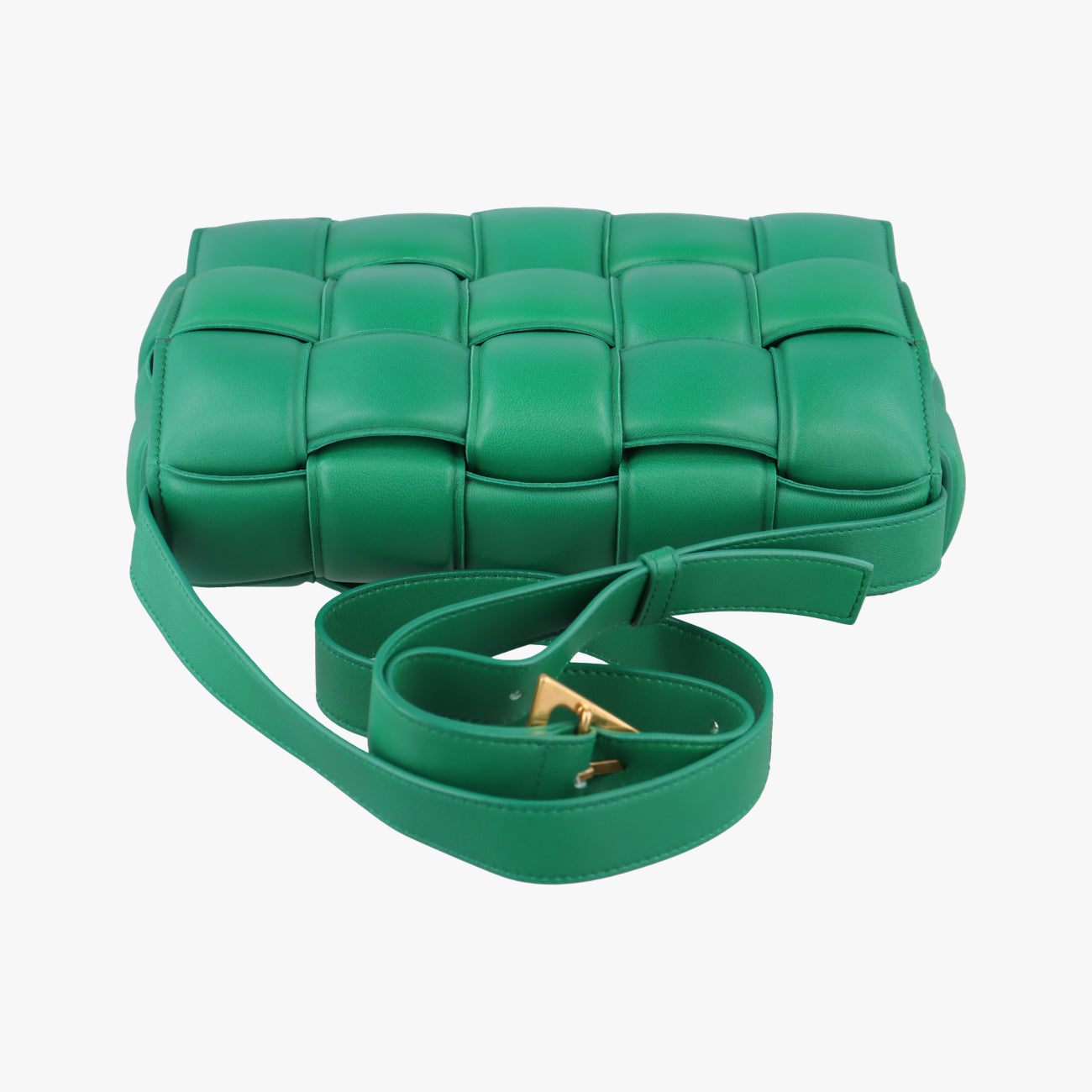 Padded CassetteGreenlambskinB09363002Wパデッド カセットグリーンラムスキンB09363002W