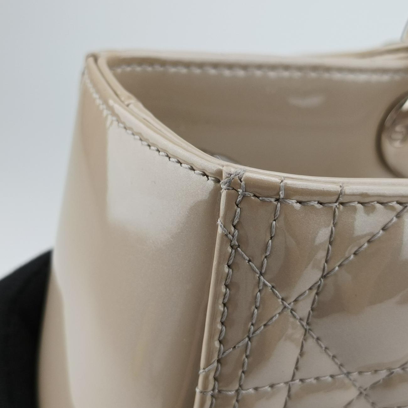 Lady DiorGrayPatent16-BO-0191 Bレディディオールグレーパテント16-BO-0191 B
