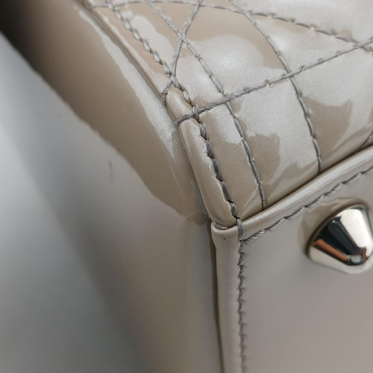Lady DiorGrayPatent16-BO-0191 Bレディディオールグレーパテント16-BO-0191 B