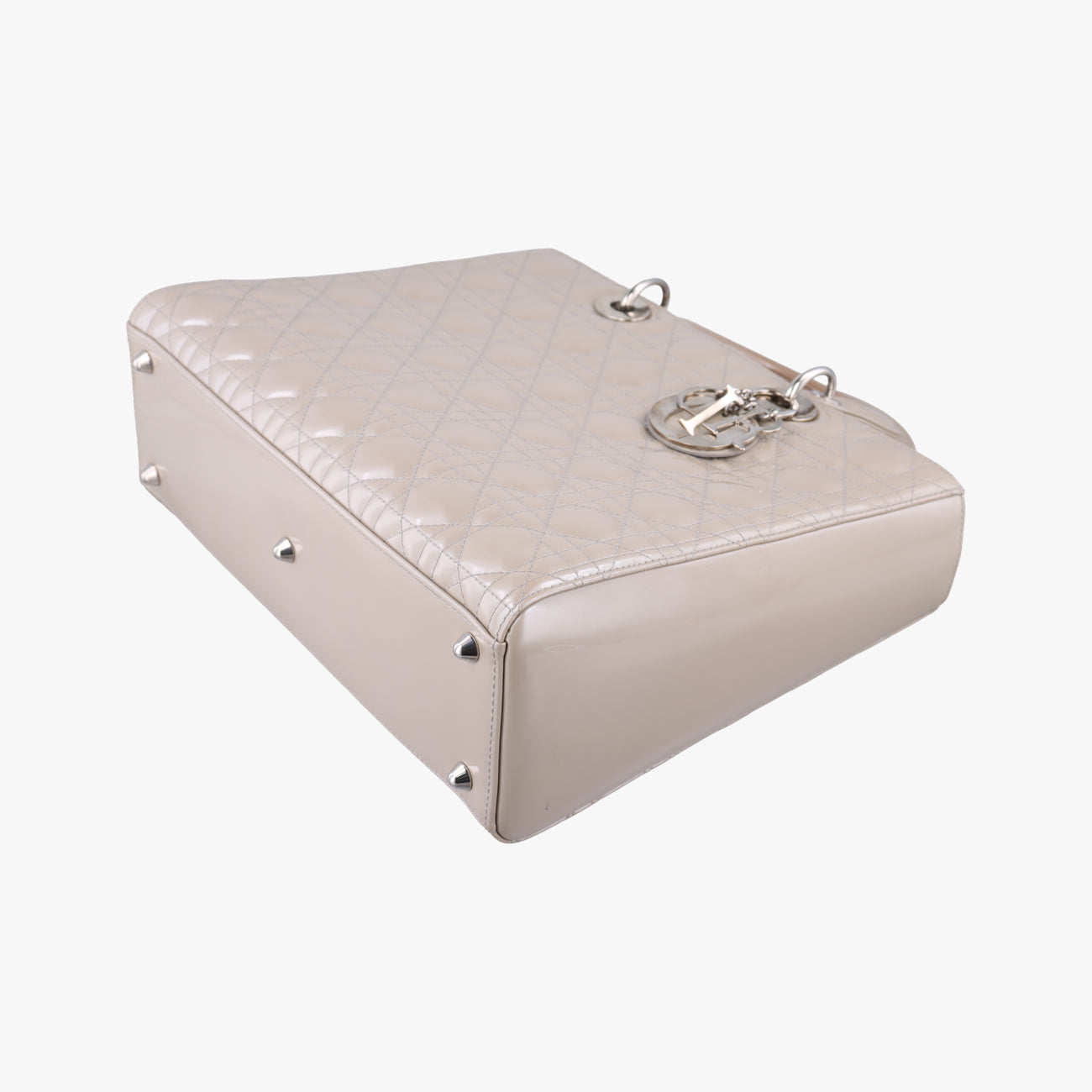 Lady DiorGrayPatent16-BO-0191 Bレディディオールグレーパテント16-BO-0191 B