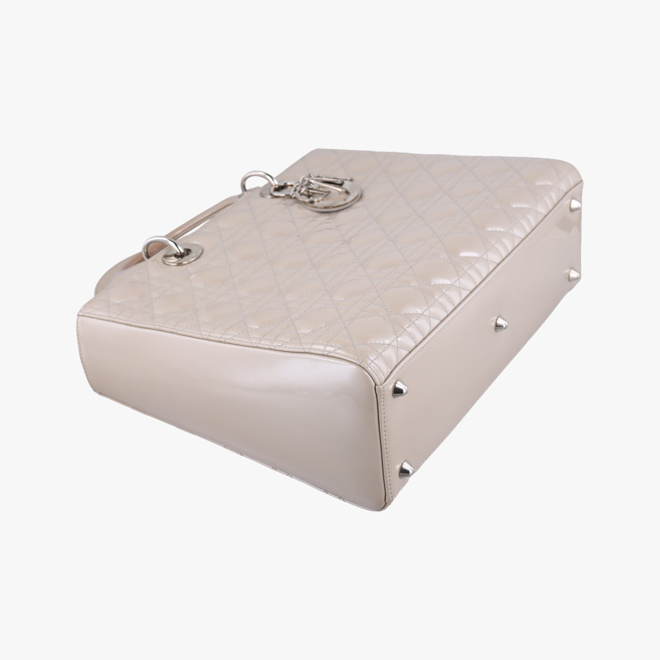 Lady DiorGrayPatent16-BO-0191 Bレディディオールグレーパテント16-BO-0191 B
