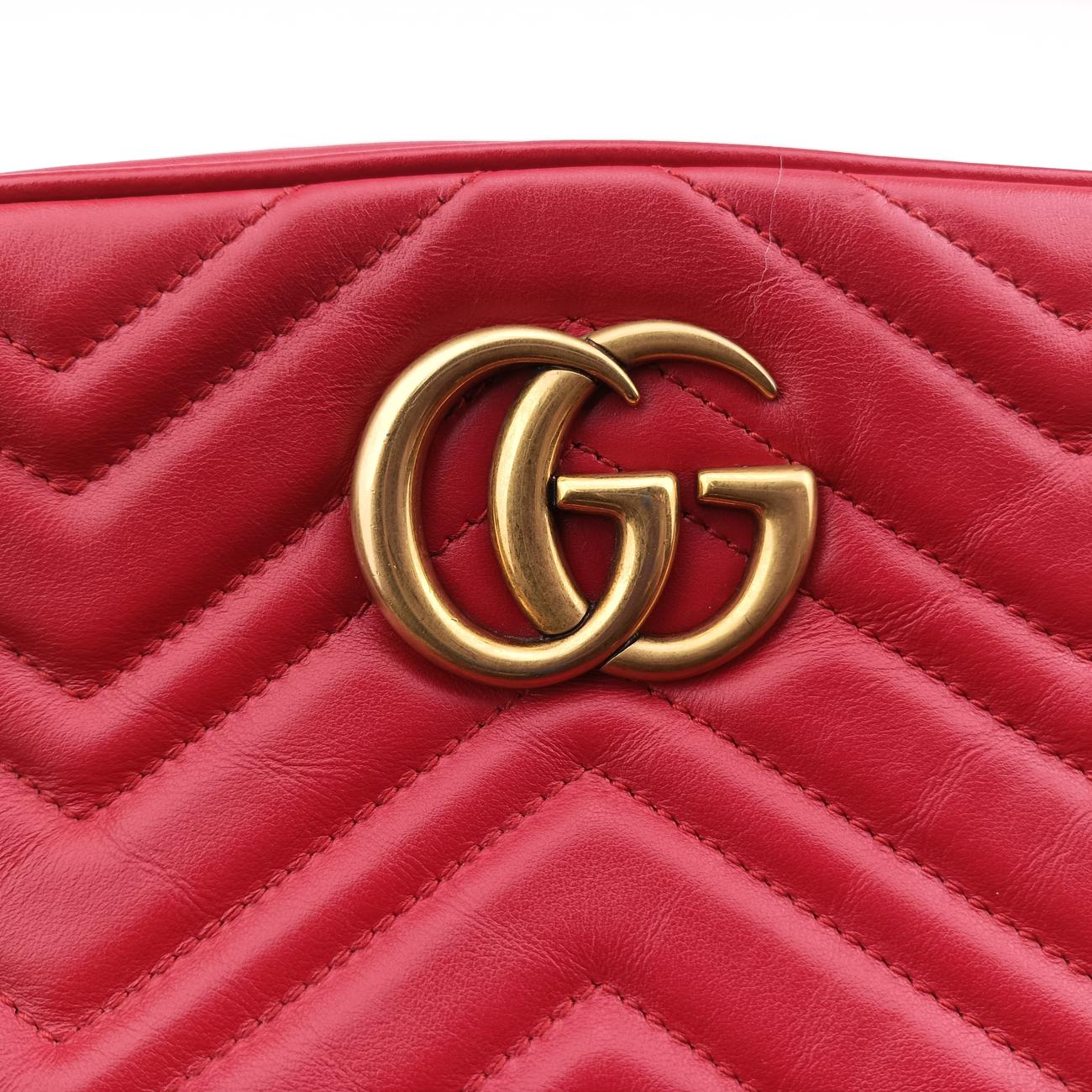 GG MarmontRedLeather447632E026592637GGマーモントレッドレザー447632E026592637