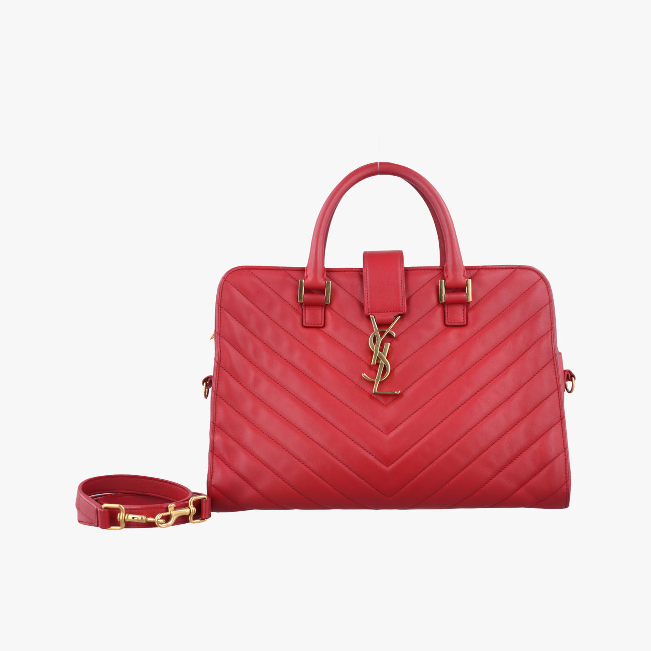 Matelasse Quilted Cabas MonogramRedLeather357397ARS357397.1214マトラッセ キルティング カバス モノグラムレッドレザー357397ARS357397.1214