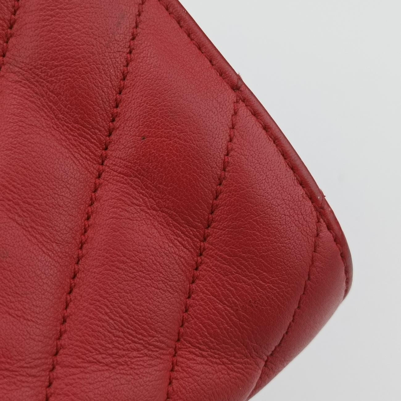 Matelasse Quilted Cabas MonogramRedLeather357397ARS357397.1214マトラッセ キルティング カバス モノグラムレッドレザー357397ARS357397.1214