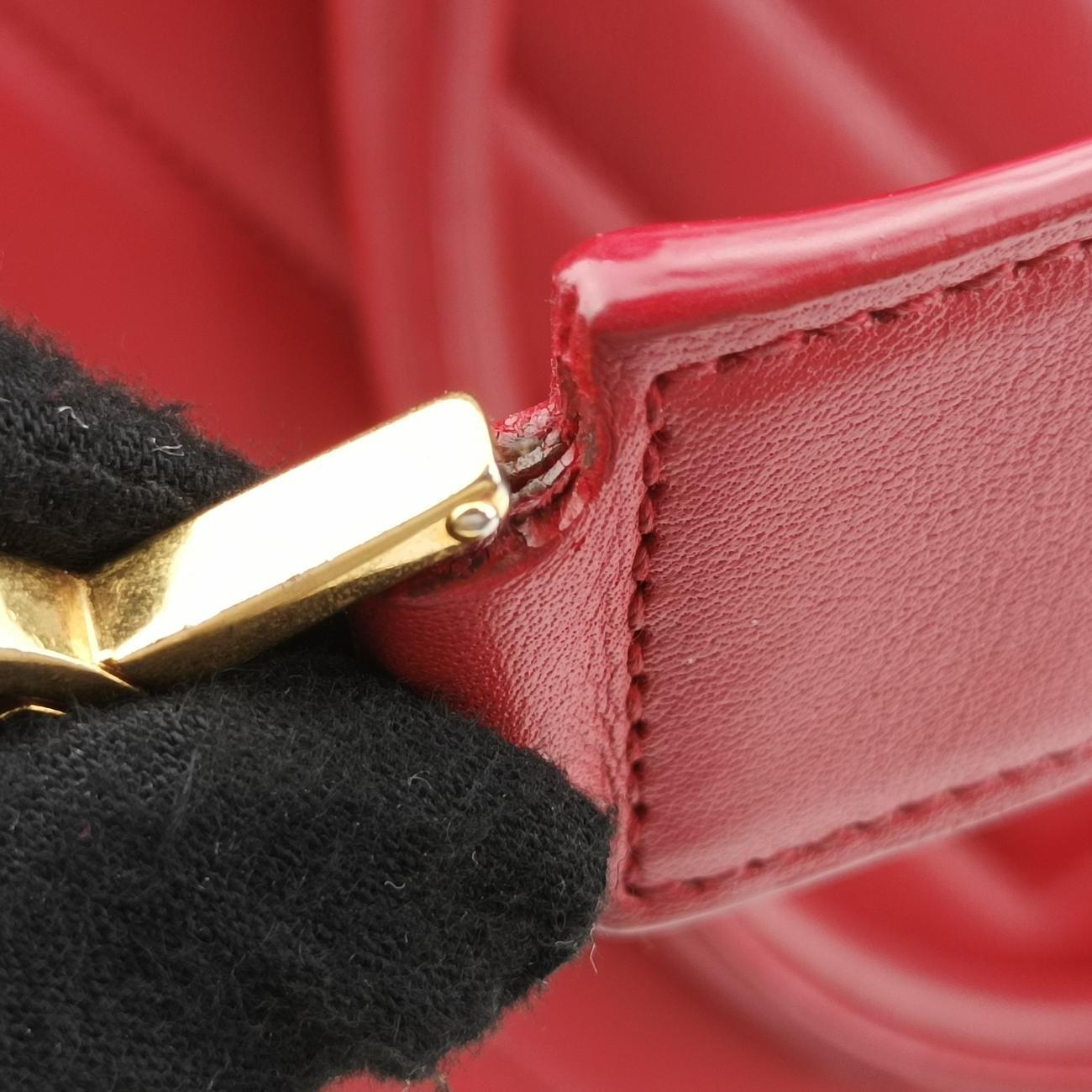 Matelasse Quilted Cabas MonogramRedLeather357397ARS357397.1214マトラッセ キルティング カバス モノグラムレッドレザー357397ARS357397.1214