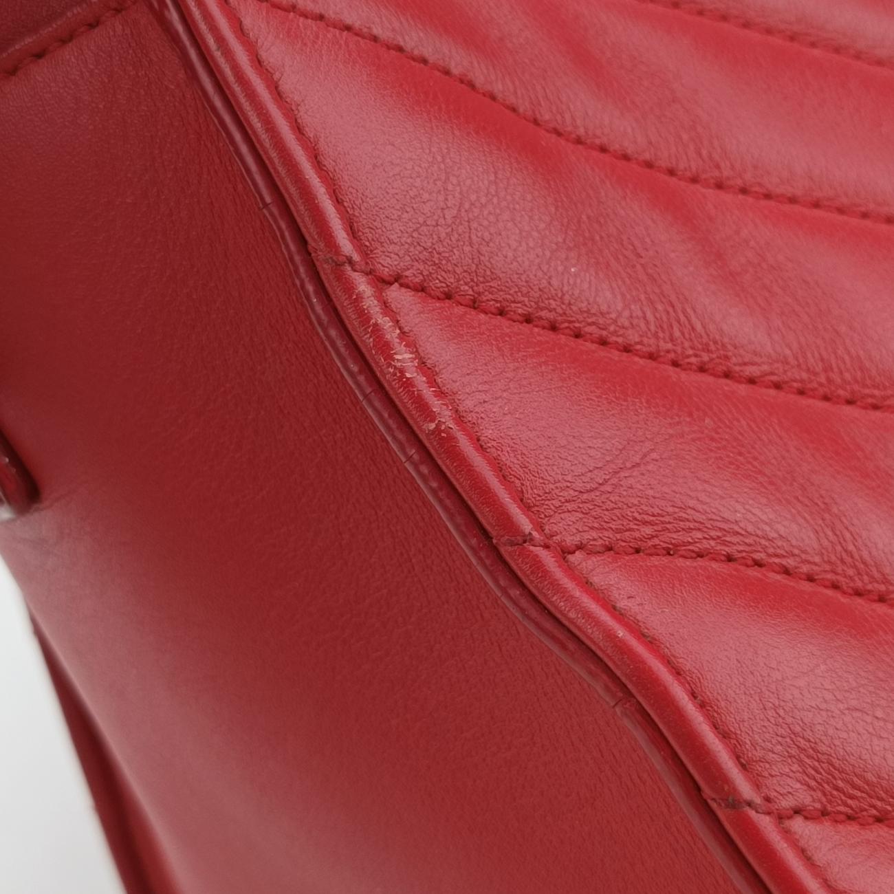 Matelasse Quilted Cabas MonogramRedLeather357397ARS357397.1214マトラッセ キルティング カバス モノグラムレッドレザー357397ARS357397.1214