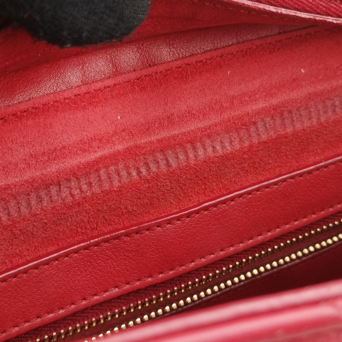 Matelasse Quilted Cabas MonogramRedLeather357397ARS357397.1214マトラッセ キルティング カバス モノグラムレッドレザー357397ARS357397.1214