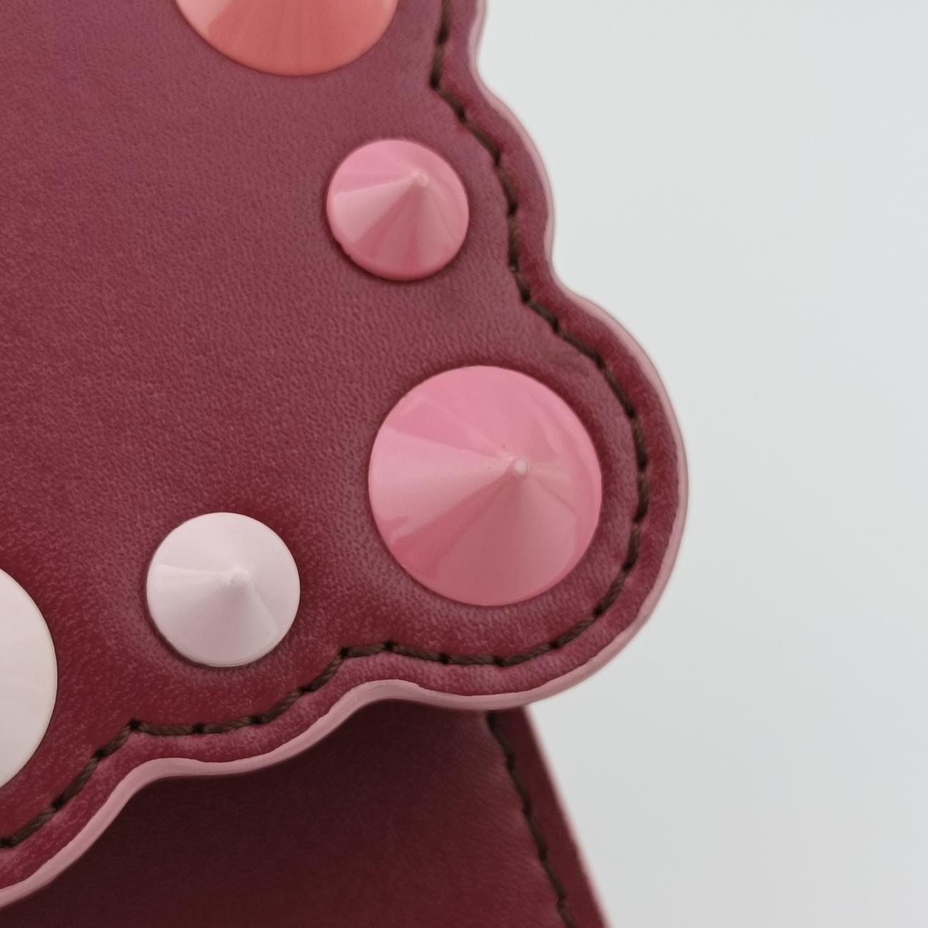 studded Kan IBurgundyLeather8M03818M0381 A1SH 188-0189スタッズ キャナイワインレッドレザー8M03818M0381 A1SH 188-0189