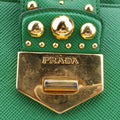 Cuir Studded Open PromenadeGreenSAFFIANO　LeatherBN27536 113プロムナード スタッズグリーンサフィアーノレザーBN27536 113