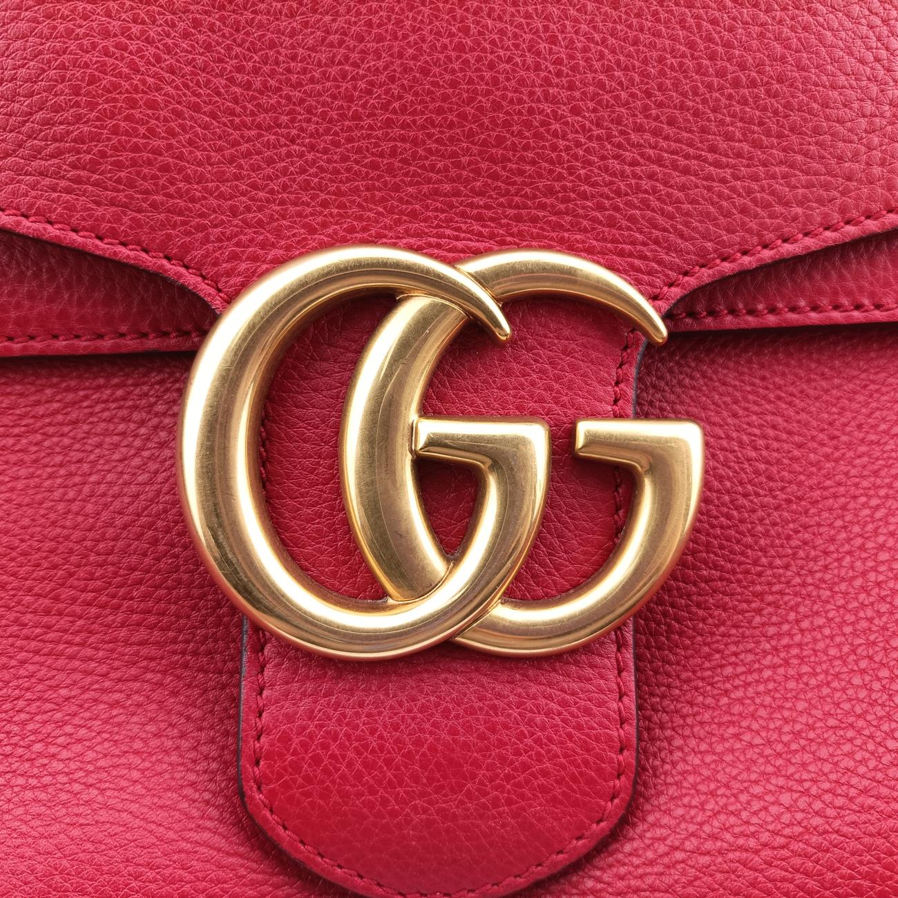 GG MarmontRedLeather401173I019051234GGマーモントレッドレザー401173I019051234