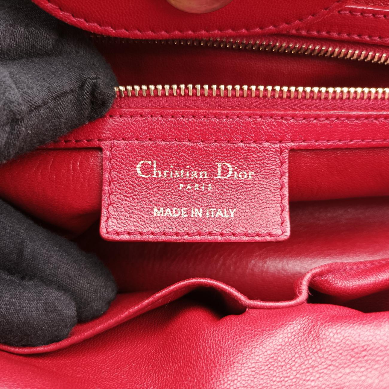 Delices Gaufre Cannage ToteRedlambskin17-BO-1110デリス ゴーフル カナージュ トートレッドラムスキン17-BO-1110
