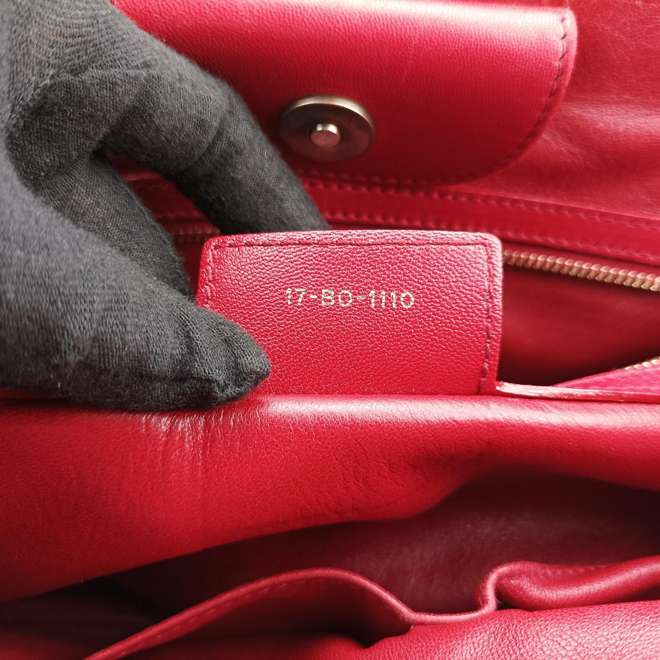 Delices Gaufre Cannage ToteRedlambskin17-BO-1110デリス ゴーフル カナージュ トートレッドラムスキン17-BO-1110