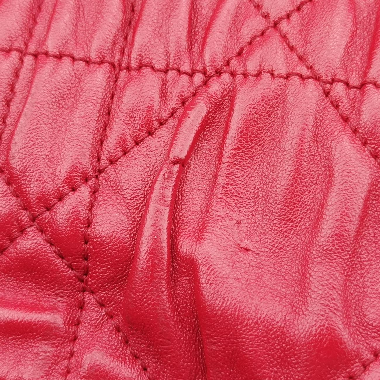 Delices Gaufre Cannage ToteRedlambskin17-BO-1110デリス ゴーフル カナージュ トートレッドラムスキン17-BO-1110