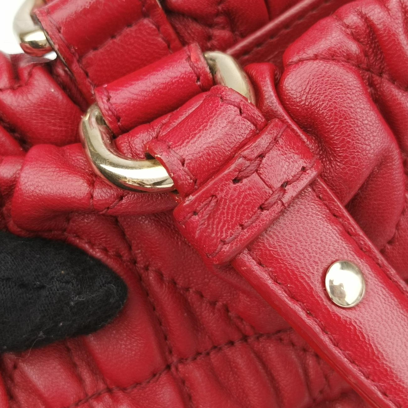 Delices Gaufre Cannage ToteRedlambskin17-BO-1110デリス ゴーフル カナージュ トートレッドラムスキン17-BO-1110