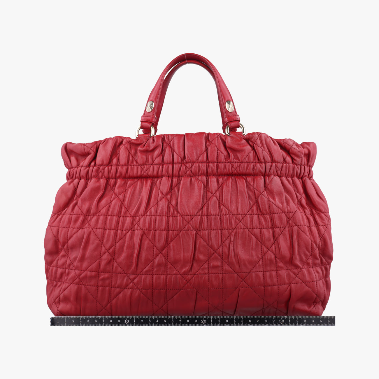 Delices Gaufre Cannage ToteRedlambskin17-BO-1110デリス ゴーフル カナージュ トートレッドラムスキン17-BO-1110