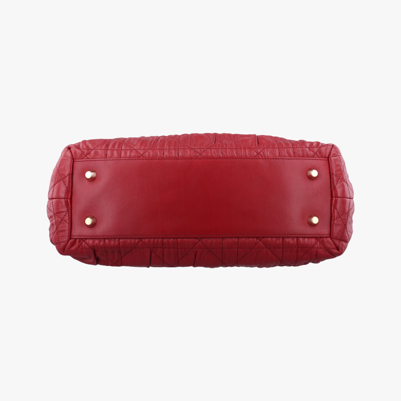 Delices Gaufre Cannage ToteRedlambskin17-BO-1110デリス ゴーフル カナージュ トートレッドラムスキン17-BO-1110