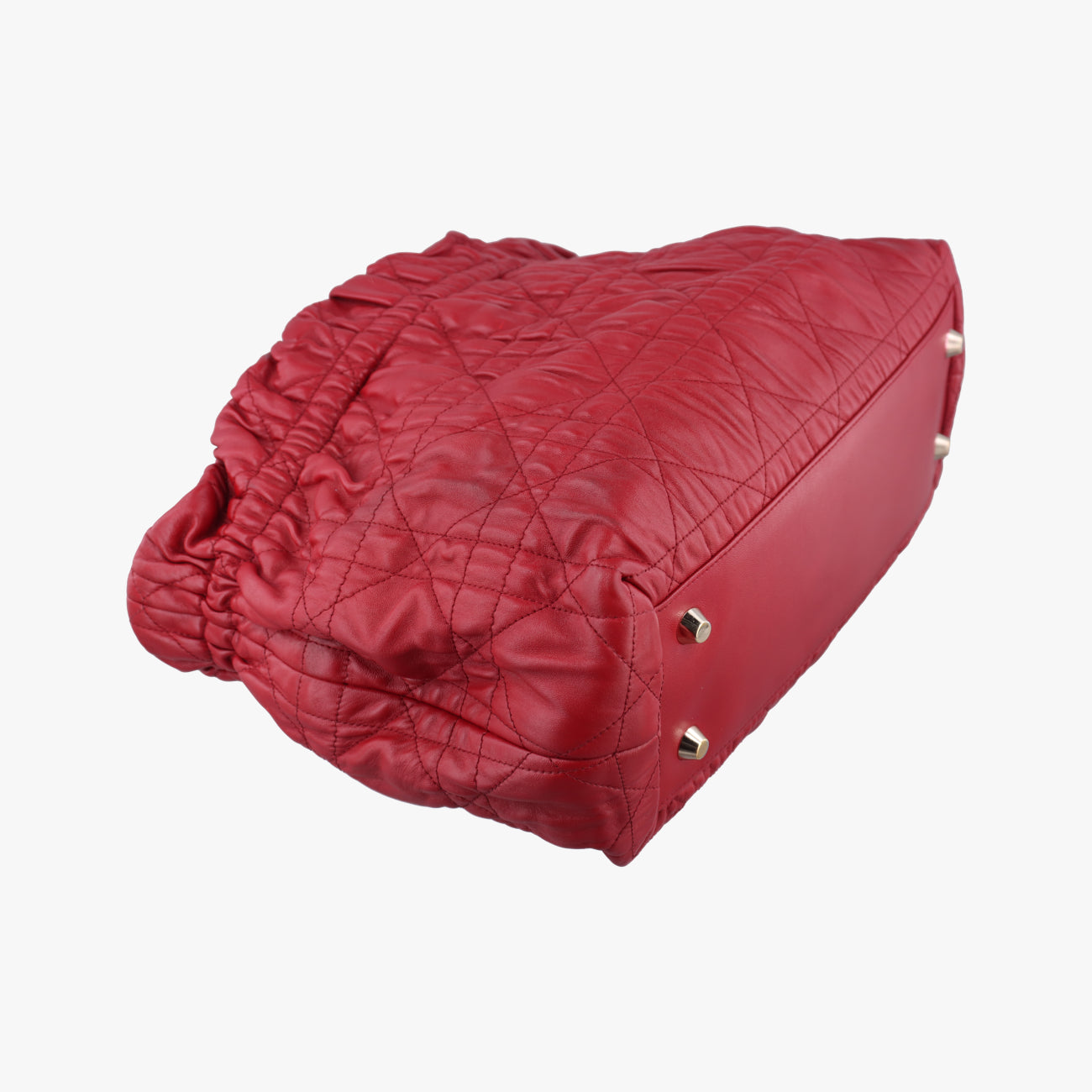 Delices Gaufre Cannage ToteRedlambskin17-BO-1110デリス ゴーフル カナージュ トートレッドラムスキン17-BO-1110