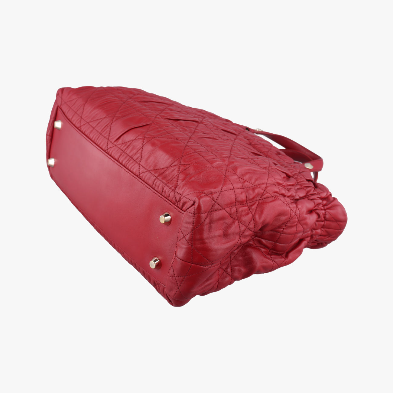 Delices Gaufre Cannage ToteRedlambskin17-BO-1110デリス ゴーフル カナージュ トートレッドラムスキン17-BO-1110