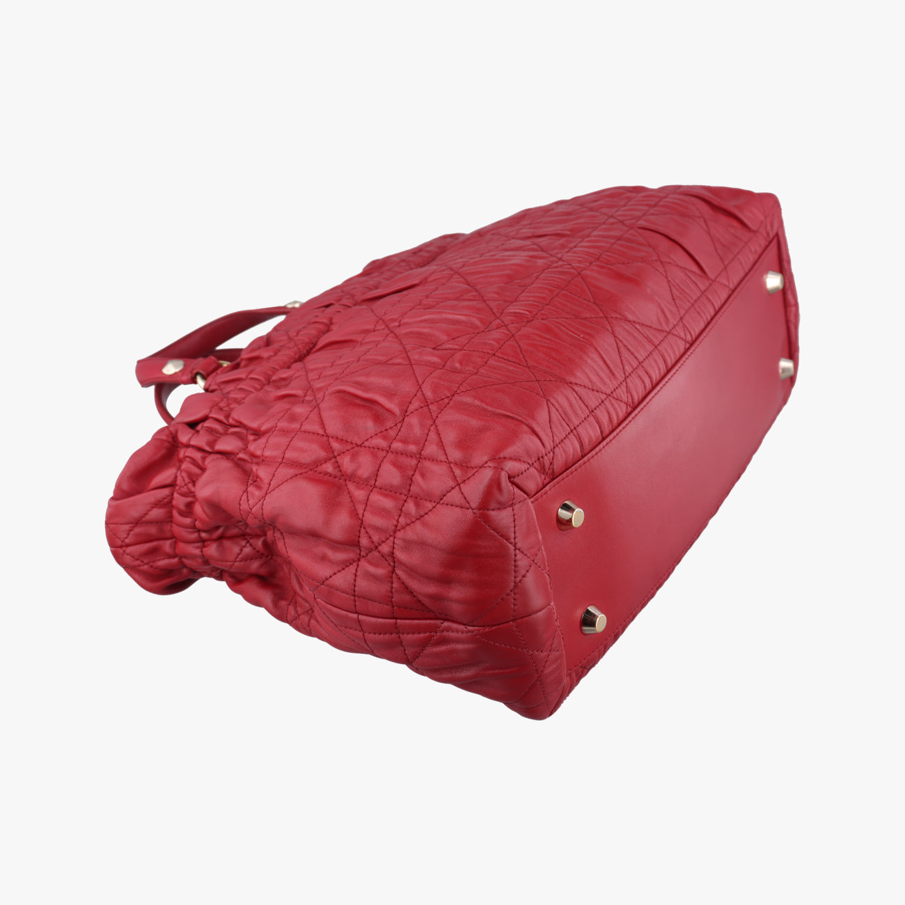 Delices Gaufre Cannage ToteRedlambskin17-BO-1110デリス ゴーフル カナージュ トートレッドラムスキン17-BO-1110
