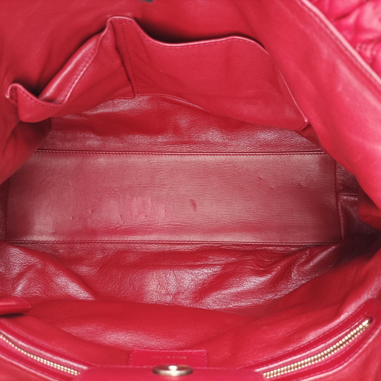 Delices Gaufre Cannage ToteRedlambskin17-BO-1110デリス ゴーフル カナージュ トートレッドラムスキン17-BO-1110