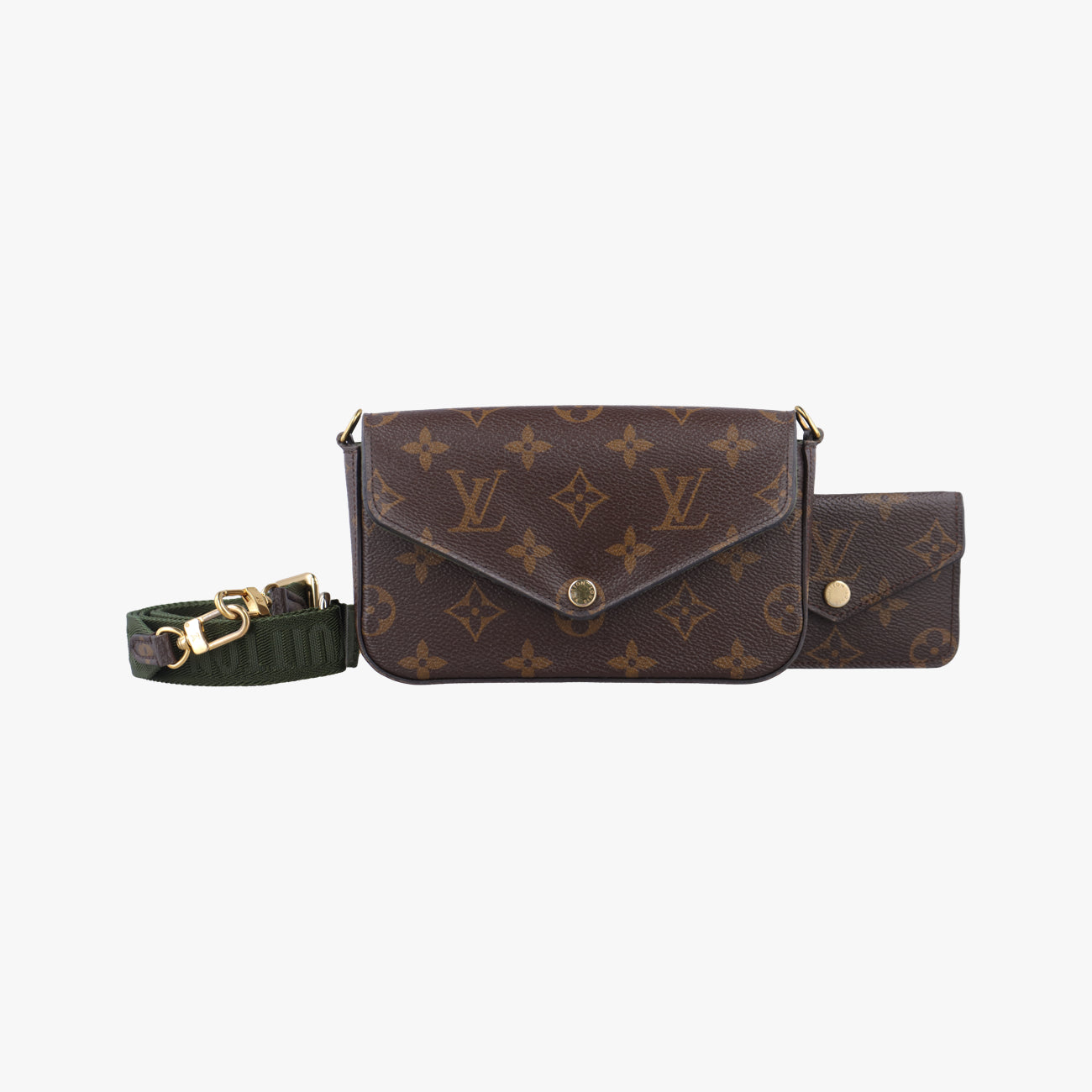 Multi Pochette FeLICIEBrownMonogram CanvasM80091ICチップミュルティ ポシェット フェリシーモノグラム/ブラウン系モノグラムキャンバスM80091ICチップ