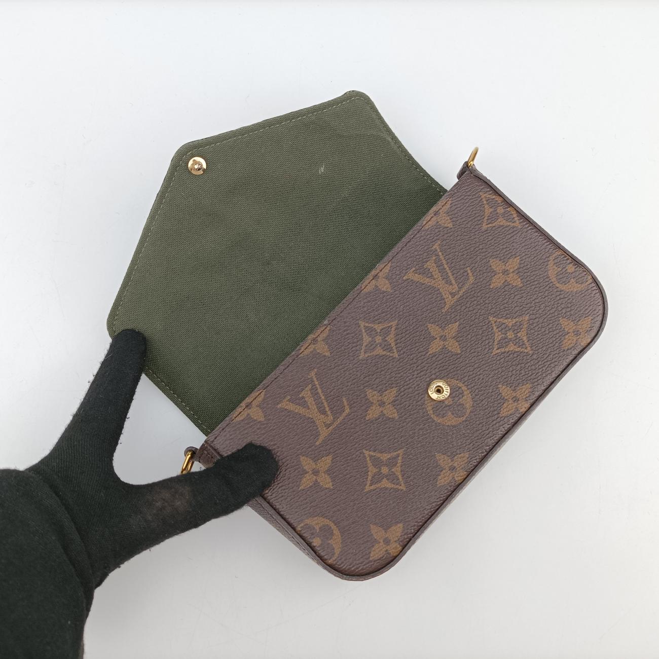 Multi Pochette FeLICIEBrownMonogram CanvasM80091ICチップミュルティ ポシェット フェリシーモノグラム/ブラウン系モノグラムキャンバスM80091ICチップ