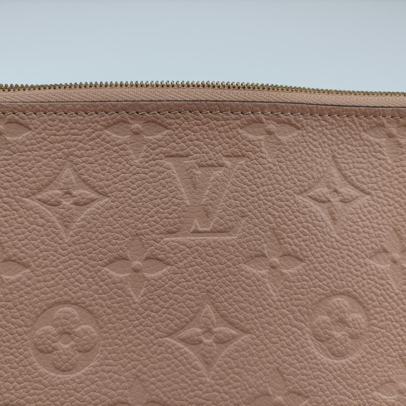 Double Zip PochettePinkMonogram EmpreinteM63919GI4118ポシェットドゥーブルジップピンクモノグラム アンプラントM63919GI4118