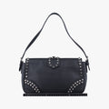 bijou stud stoneBlackSAFFIANO Leather180 8ビジュー スタッズ ストーンブラックサフィアーノレザー180 8
