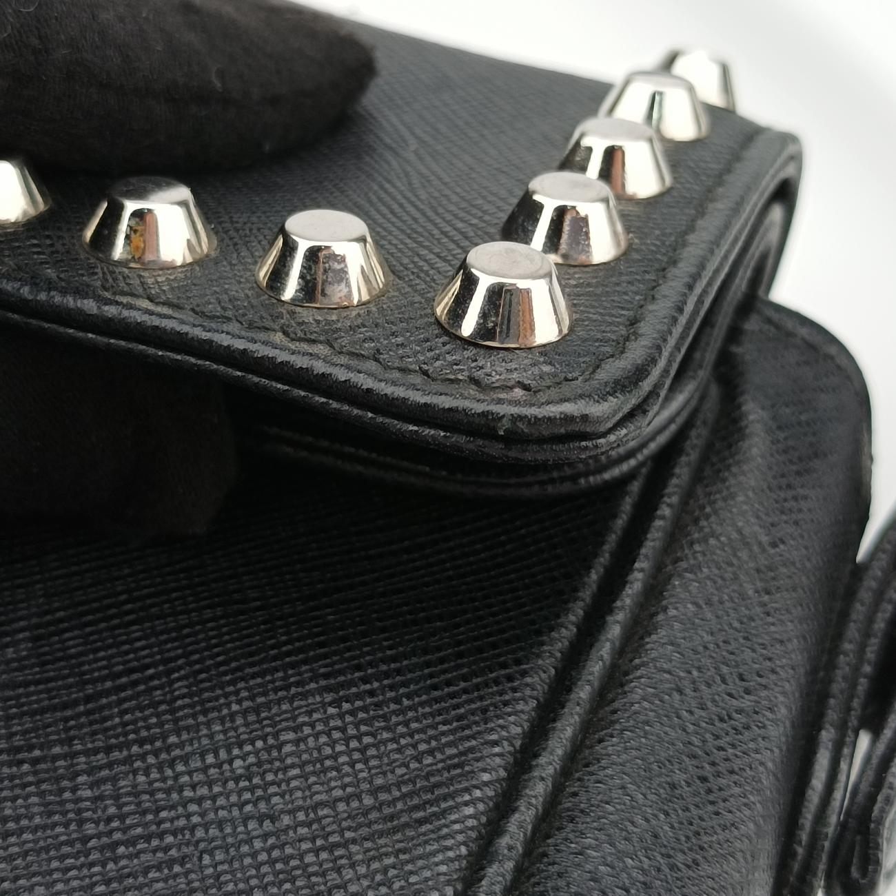 bijou stud stoneBlackSAFFIANO Leather180 8ビジュー スタッズ ストーンブラックサフィアーノレザー180 8