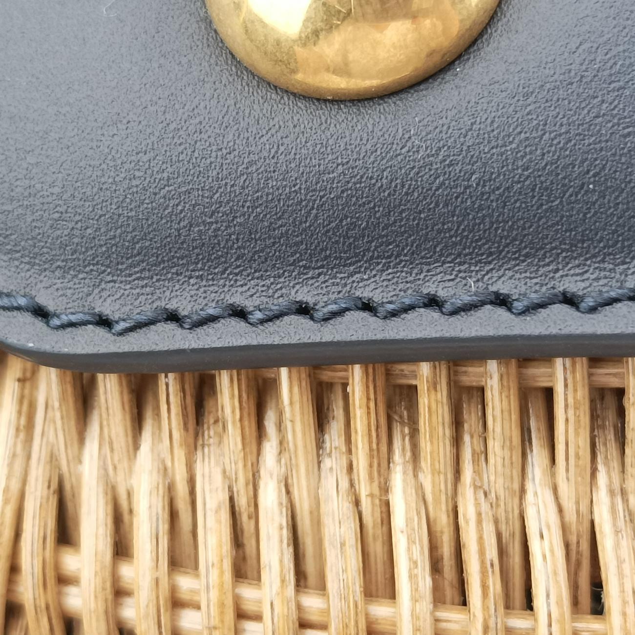 Wicker BasketNavy x Grey x BeigeNatural wicker x Dior oblique jacquard63-MA-1200ウィッカー バケットネイビー×グレー×ベージュナチュラルウィッカー×ディオール オブリーク ジャカード63-MA-1200